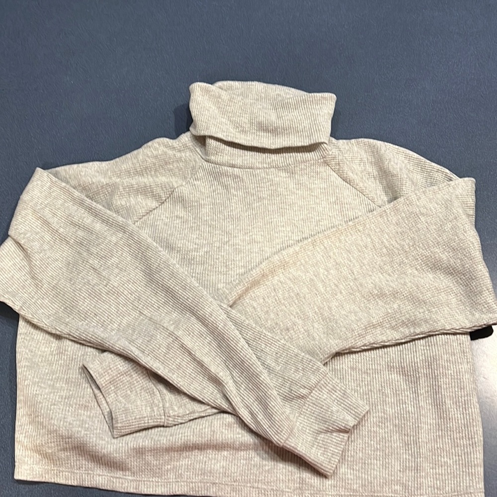 Ladies Crop Turtleneck